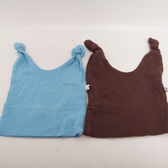 Baby Soy Double Knot Beanie Hats Set of 2 – 6-12 Months – Organic Cotton & Soy - Picture 3 of 3